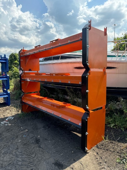 New KC Co 120in Skidloader Snow Pusher Attachment