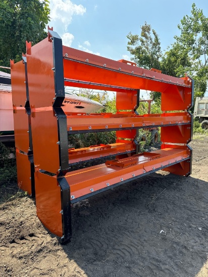 New KC Co 144in Skidloader Snow Pusher Attachment