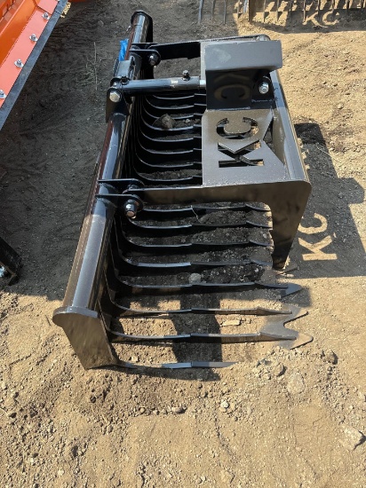 New KC Co 76in Hydraulic Single Cylinder Skidloader Skeleton Bucket