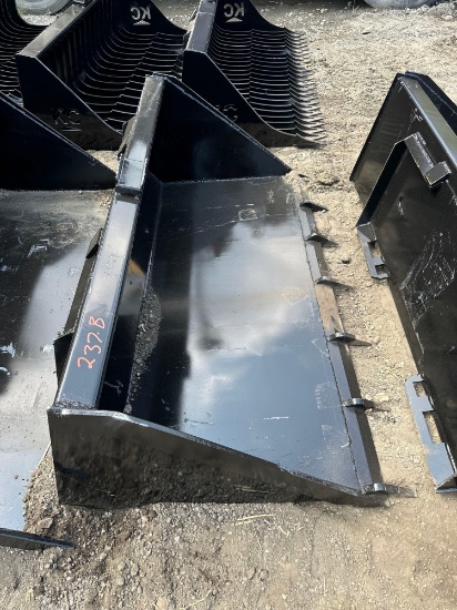 New KC Co 66in TOOTHED Skidloader Bucket
