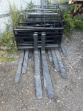 New Kivel Co 3500lb Skidloader Fork Set 48in