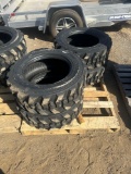 Set of (4) New Forerunner Co 10-16.5 Skidloader Tires