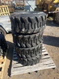 Set of (4) New Forerunner Co 12-16.5 Skidloader Tires
