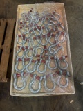 (38) Assorted Shackles 3/4in up to 1-1/4in
