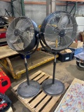 (2) UtiliTech Co 20in, 3 speed Shop Fans