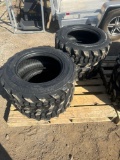 Set of (4) New Forerunner Co 10-16.5 Skidloader Tires