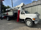 1996 Ford F800, 80ft Crane Truck (located offsite, read description)