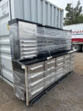 New Chery Industrial Co 9ft 4in Double Stacked 32 Compartment Metal Workbench