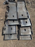 New KC Co Skidloader Weldable Attachment Plate