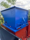 New KC Co 1.5CY Self Dumping Refuse Hopper w/ Fork Pockets