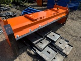 New KC Co 96in Skidloader Snow Pusher Attachment