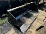 New KC Co 84in Skidloader Material/Snow Bucket