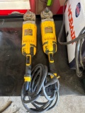(2) Dewalt 9in Angle Grinders Models DWE4559N
