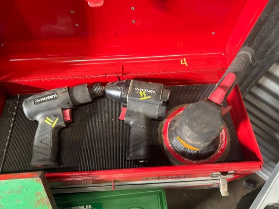 (3) Husky Air Tools-3/8 Impact, Air Hammer, Sander