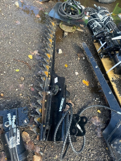 New Vicsec Co 60in Hydraulic Mini Excavator Sickle Bar Attachment