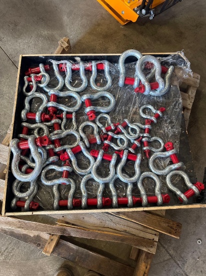 (38) Assorted Shackles 3/4in up to 1-1/4in
