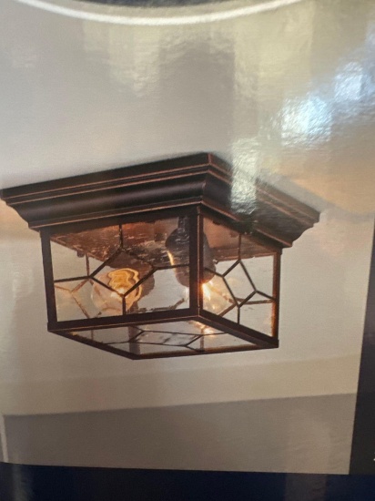 (4) Outdoor Flushmount Ceiling Fixtures