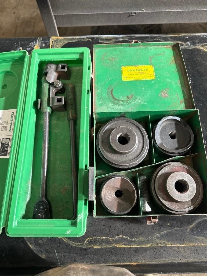 GreenLee 796 Ratchet Cable Bender & Knockout Punch Dies