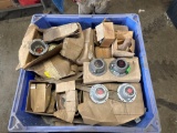 Large Crate Of Assorted Trailer Oiler Hub Caps