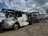 1999 Volvo VN Tractor/Truck w/ White Bear Equipment Co. 9 Car Auto Transport Trailer