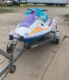 1996 Polaris SLT780 with Bandit trailer (off-site item, read description)