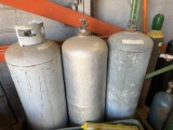 (3) Commercial LP 100 lb Tanks