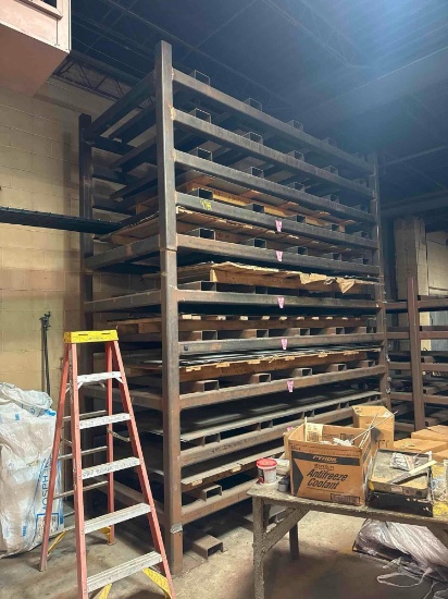 RACK ONLY-11ft wide x 13ft tall x 5 ft deep Welded HD Sheet Metal Rack ...