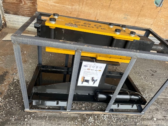 New AGT/Agrotk Co Hydraulic Skidloader Post Setter Attachment Model 750