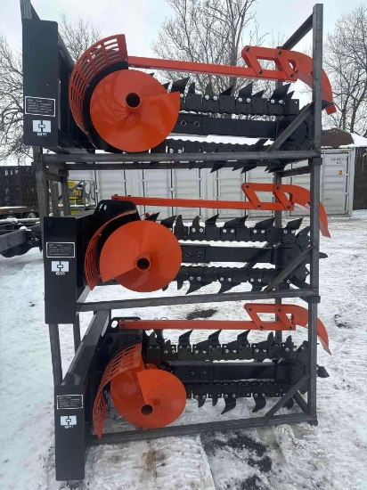 New GiYi Co 60in Hydraulic Skidloader Trencher Attachment Model Y-D380
