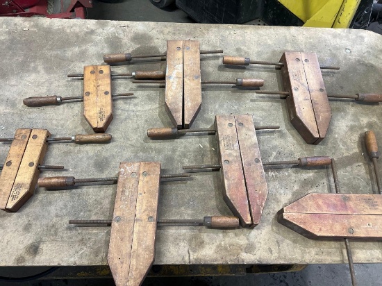 Assorted Hand-Screw Clamps (7)
