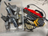 Pneumatic Impacts, Grease Gun, Body Sander, and 2 Electric sanders