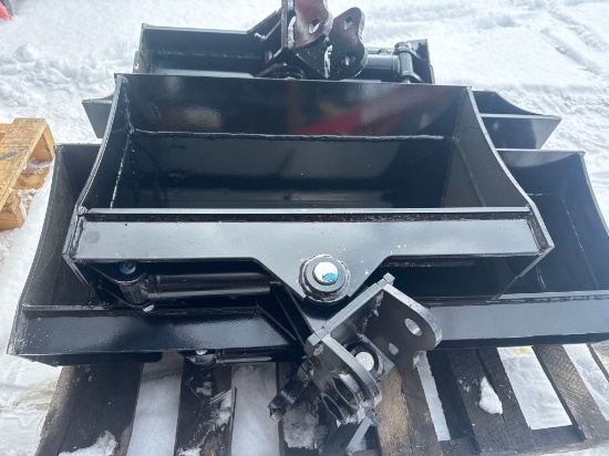 New Vicsec Co 24in Hydraulic Mini Excavator Swivel Bucket