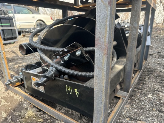 New AGT/Mower King Hydraulic Skidloader Auger Set Model ECAG