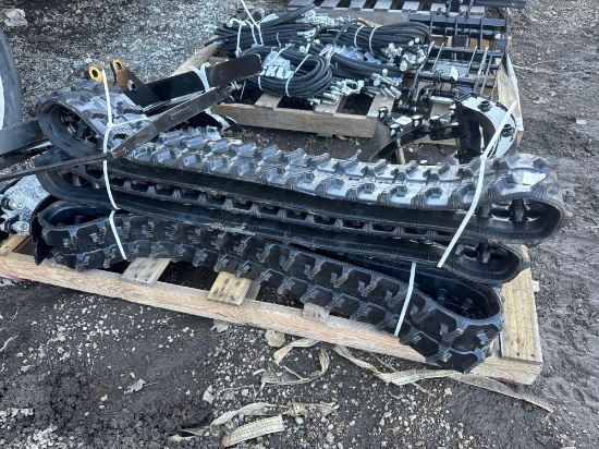 New Set of Vicsec Co Mini Excavator Rubber Tracks