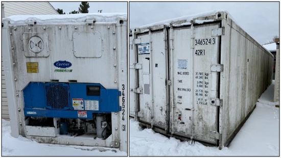 Carrier Refrigerated 40' Reefer Shipping Container (off-site item, read description)