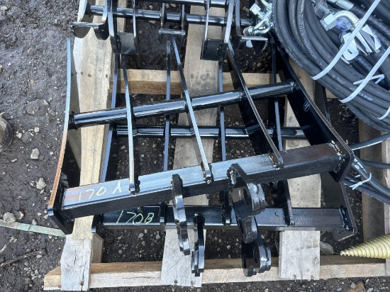 (1) New 19in x 15in Vicsec Co Mini Excavator Rake Attachment