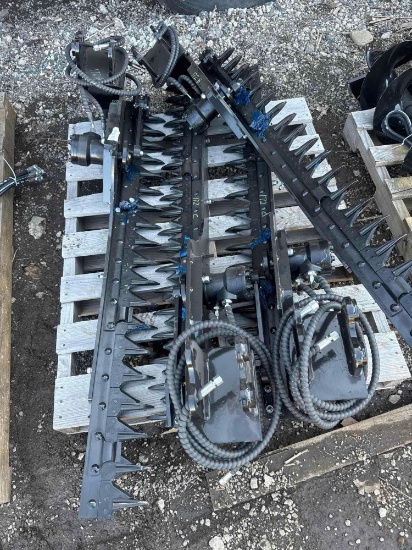 (1) New Vicsec Co Mini Excavator 60in Sickle Bar Attachment