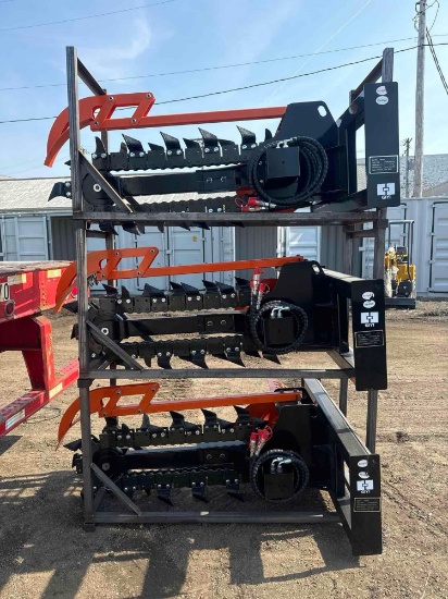 New GIYI Co Hydraulic Skidloader Trencher Attachment Model Y-D380