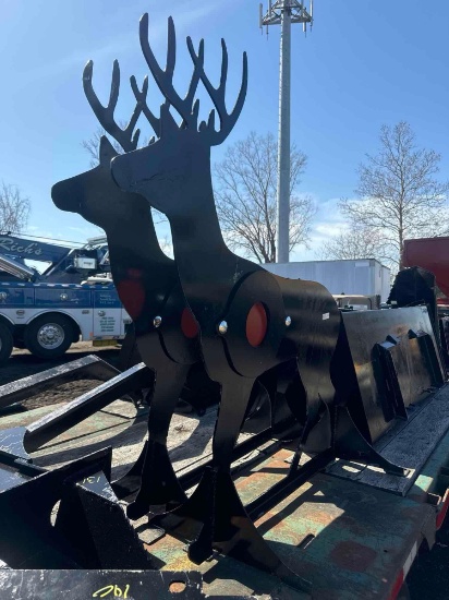 3/8 in. AR500 Steel Deer Shooting Target With Heart Flapper