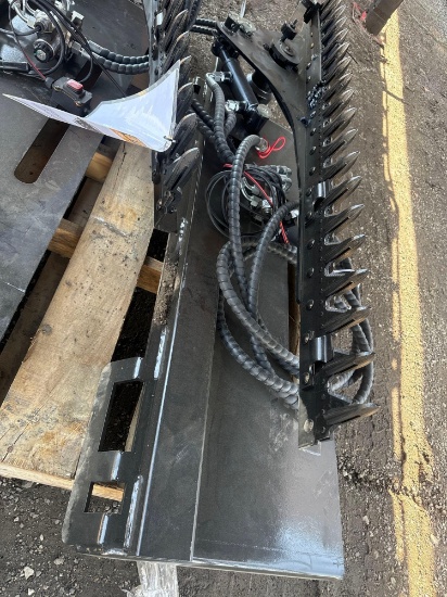 New GIYI Co 59in Hydraulic Skidloader Sickle Bar Attachment Model GY-HT59