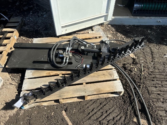 New GIYI Co 59in Hydraulic Skidloader Sickle Bar Attachment Model GY-HT59