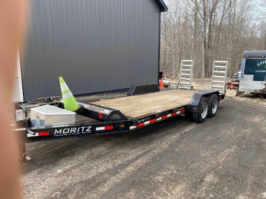 2018 Mortitz 20ft Tandem Equipment Trailer