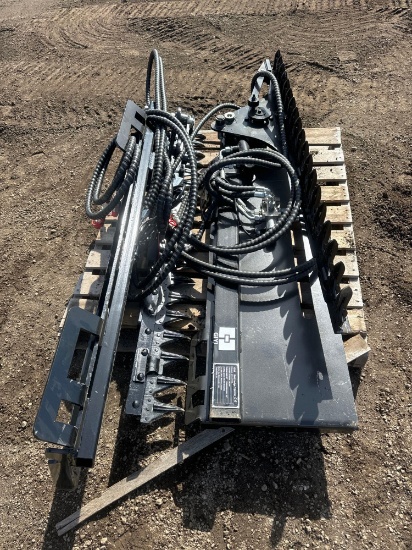 New GIYI Co 59in Hydraulic Skidloader Sickle Bar Attachment Model GY-HT59