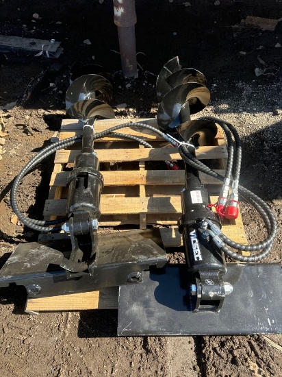 New Vicsec Co Mini Stand-On Skidloader 12in Auger Attachment