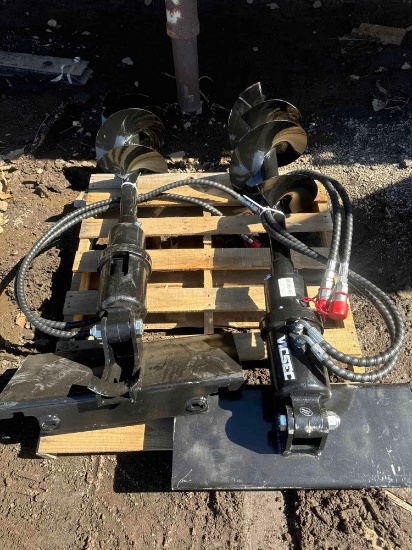 New Vicsec Co Mini Stand-On Skidloader 12in Auger Attachment