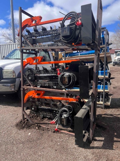 New GIYI Co Hydraulic Skidloader Trencher Attachment Model Y-D380