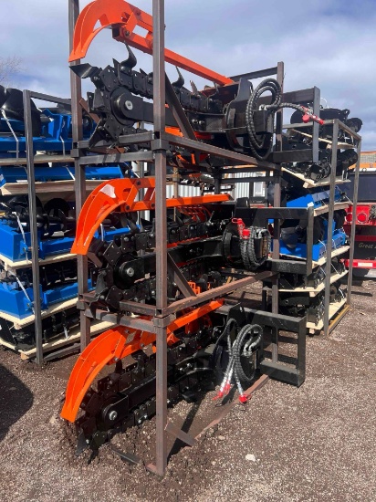 New GIYI Co Hydraulic Skidloader Trencher Attachment Model Y-D380