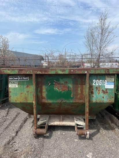McClain E-Z Pack 20 cubic Yard dumpster (off-site item, read description)