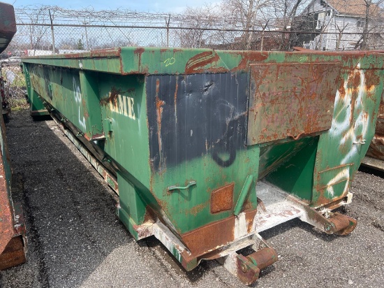 20-cubic yard rolloff dumpster (off-site item, read description)