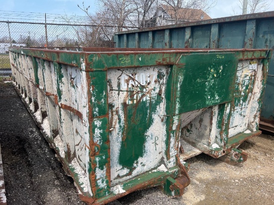 20-cubic yard rolloff dumpster (off-site item, read description)